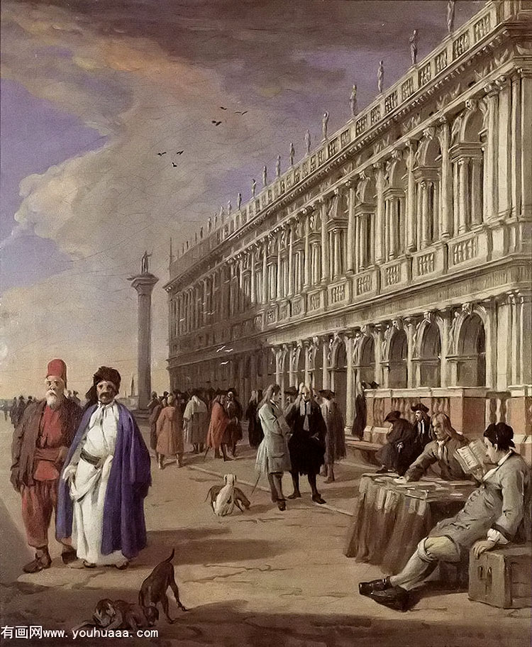 the piazzetta and the library