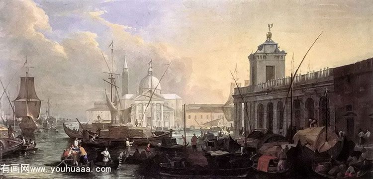 the sea custom house with san giorgio maggiore