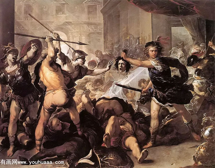 perseus fighting phineus and his companions