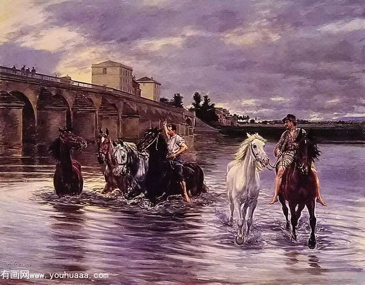 crossing the river