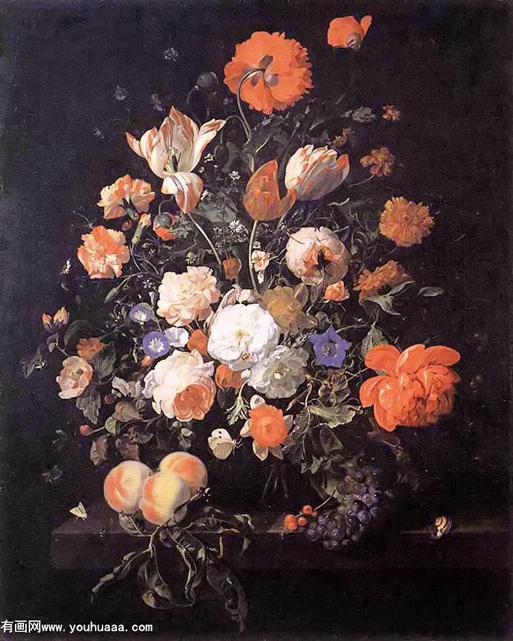 a vase of flowers