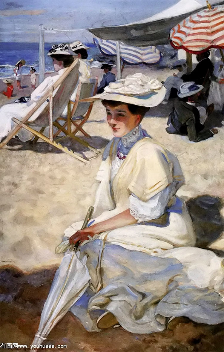 elegantes sur la plage