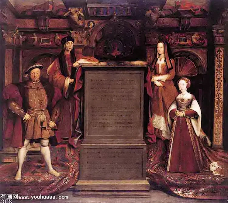 henry vii, elizabeth of york, henry viii, and jane seymour