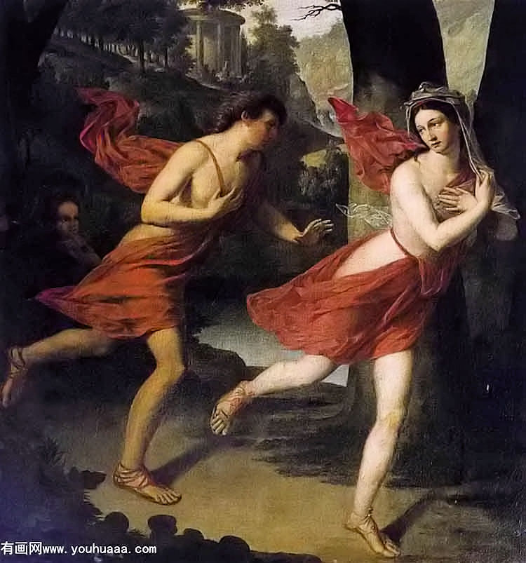 pauline as daphne fleeing from apollo