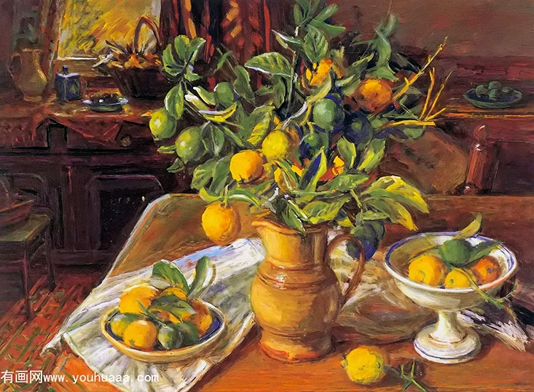 interior with lemons