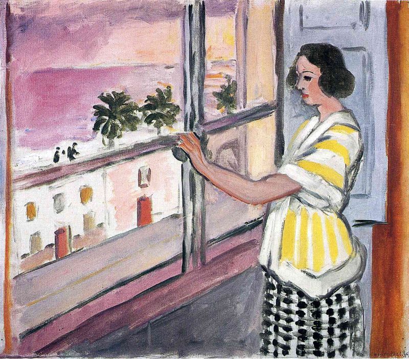 Young Woman at the Window, Sunset