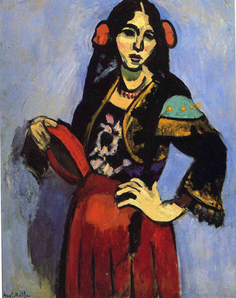 Spanish Woman with a Tamborine