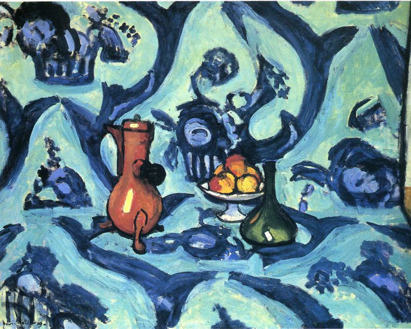 Still Life with Blue Tablecloth