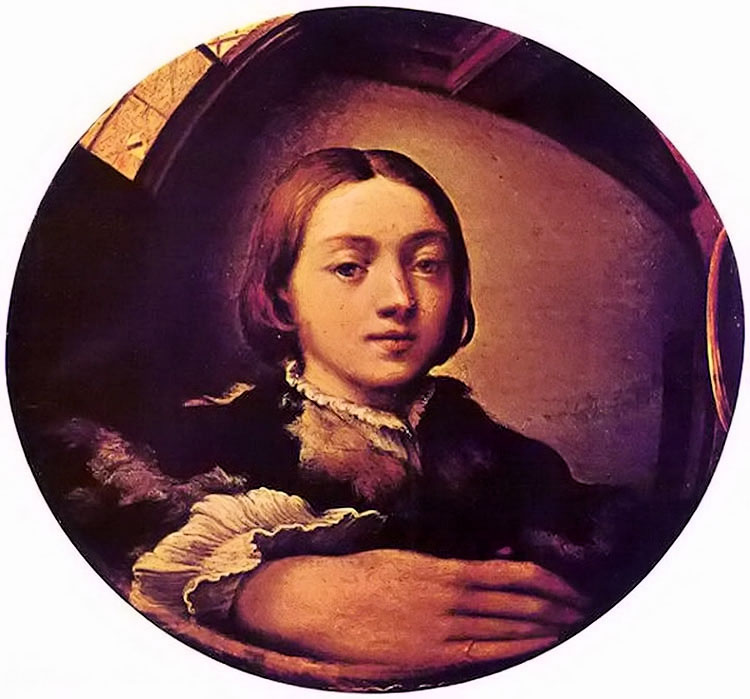 ͹Ի - self portrait in a convex mirror