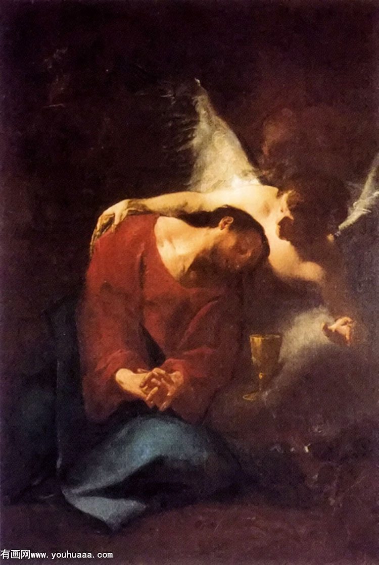 ʹο - christ comforted by an angel