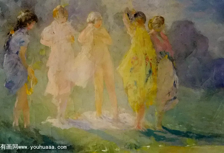 a group of bathers