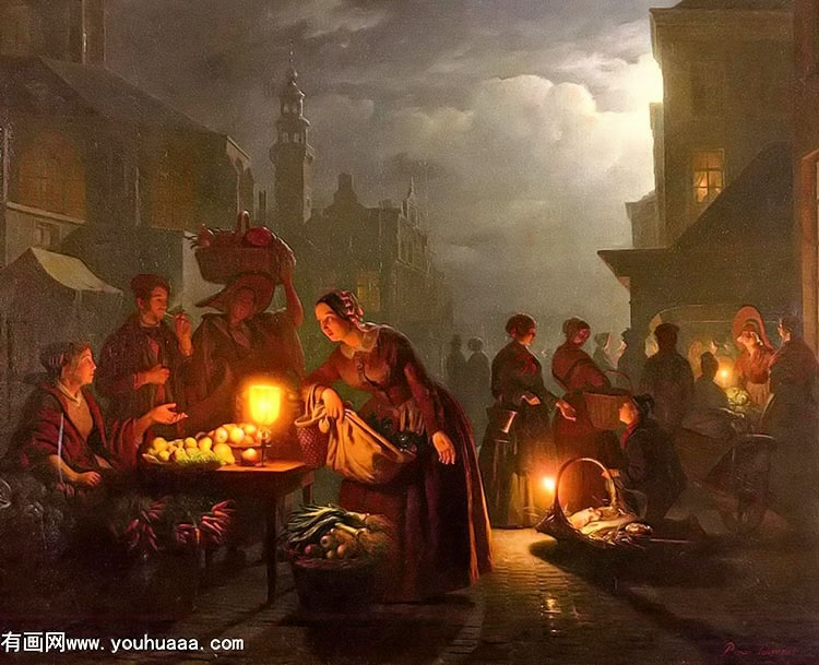 the candlelit market