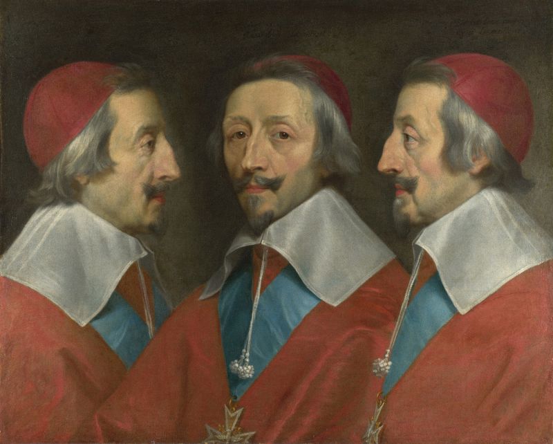 Ф - triple portrait of richelieu