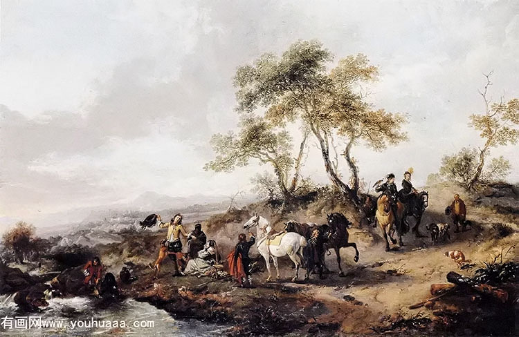 the halt of the hunting party