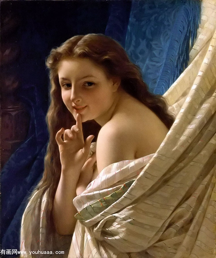 Ů - cot portrait of young woman