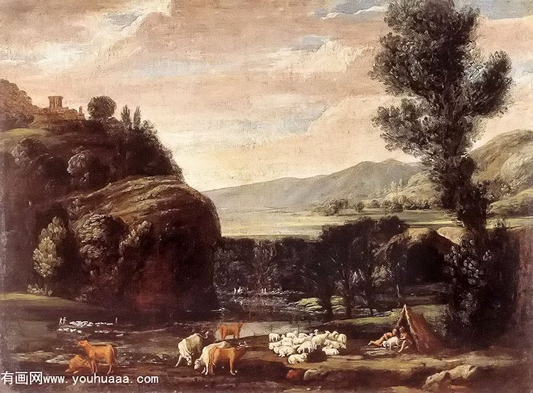 ˵סȺ - landscape with shepherds and sheep