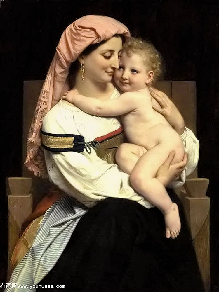 ĺ - femme de cervara et son enfant