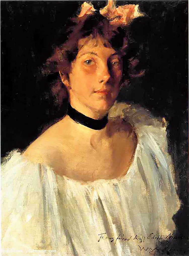 ȹŮʿФ - portrait of a lady in a white dress