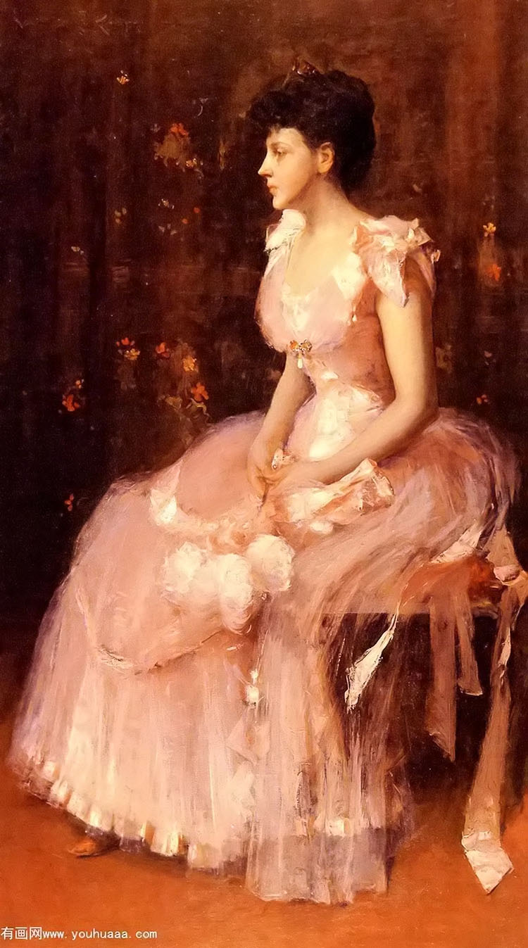 Ůӻ - portrait of a lady in pink