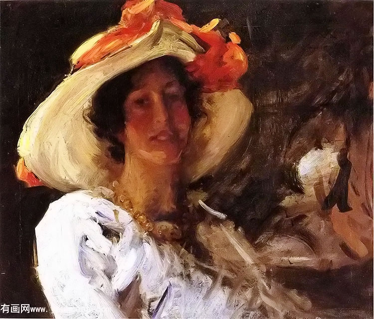 ñӵĿ˹ٷ - portrait of clara stephens wearing a hat with an orangewilliam