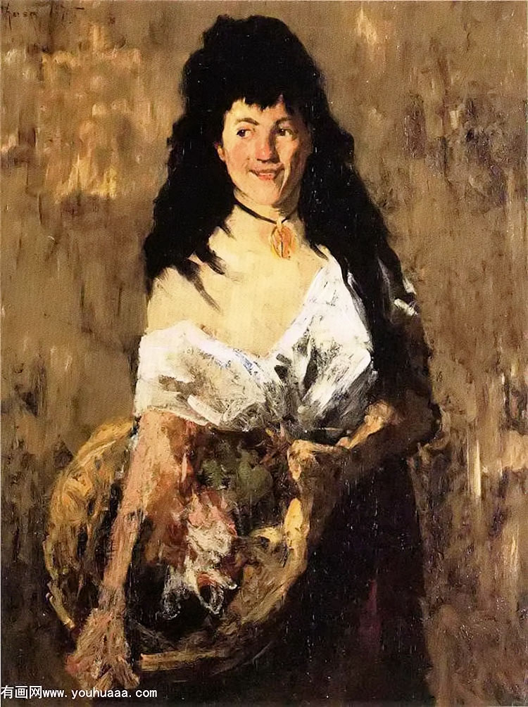 woman with a basket