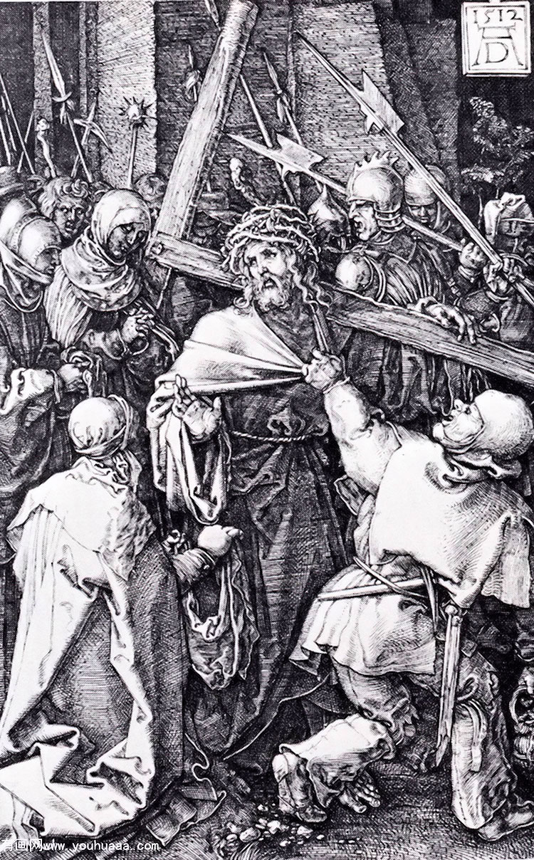 bearing of the cross (engraved passion)