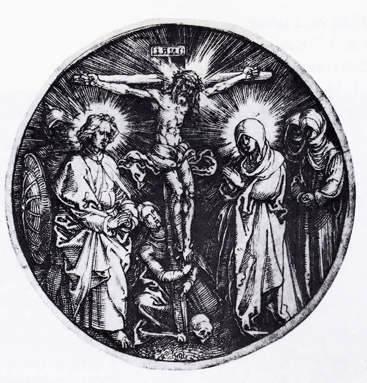 Ү(Բ) - crucifixion (round)