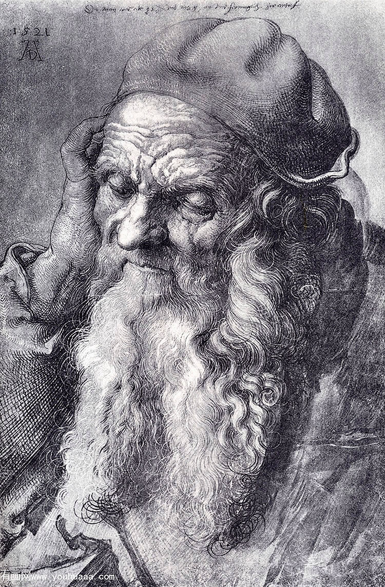 head of an old man