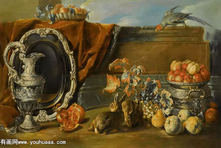 ֻ - A Still Life of With Two Rabbits