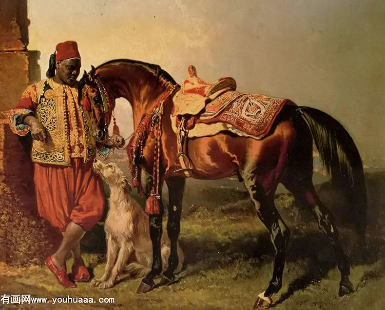 African Groom Holding