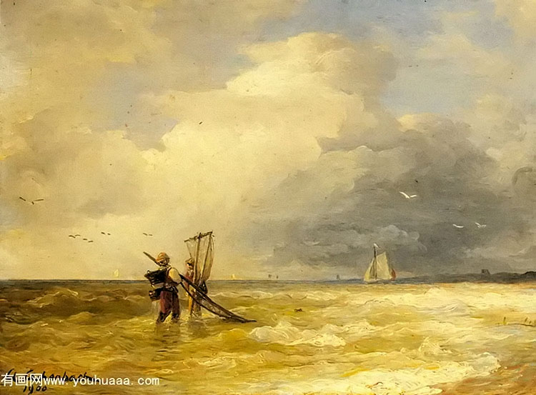 fishing along the shore