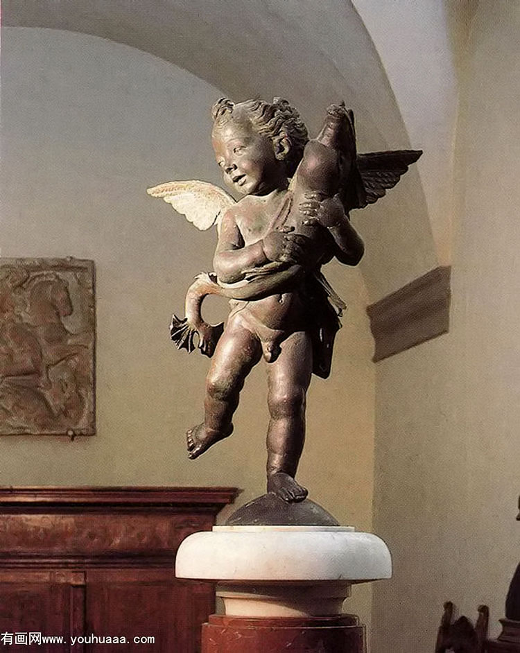  - putto with dolphin