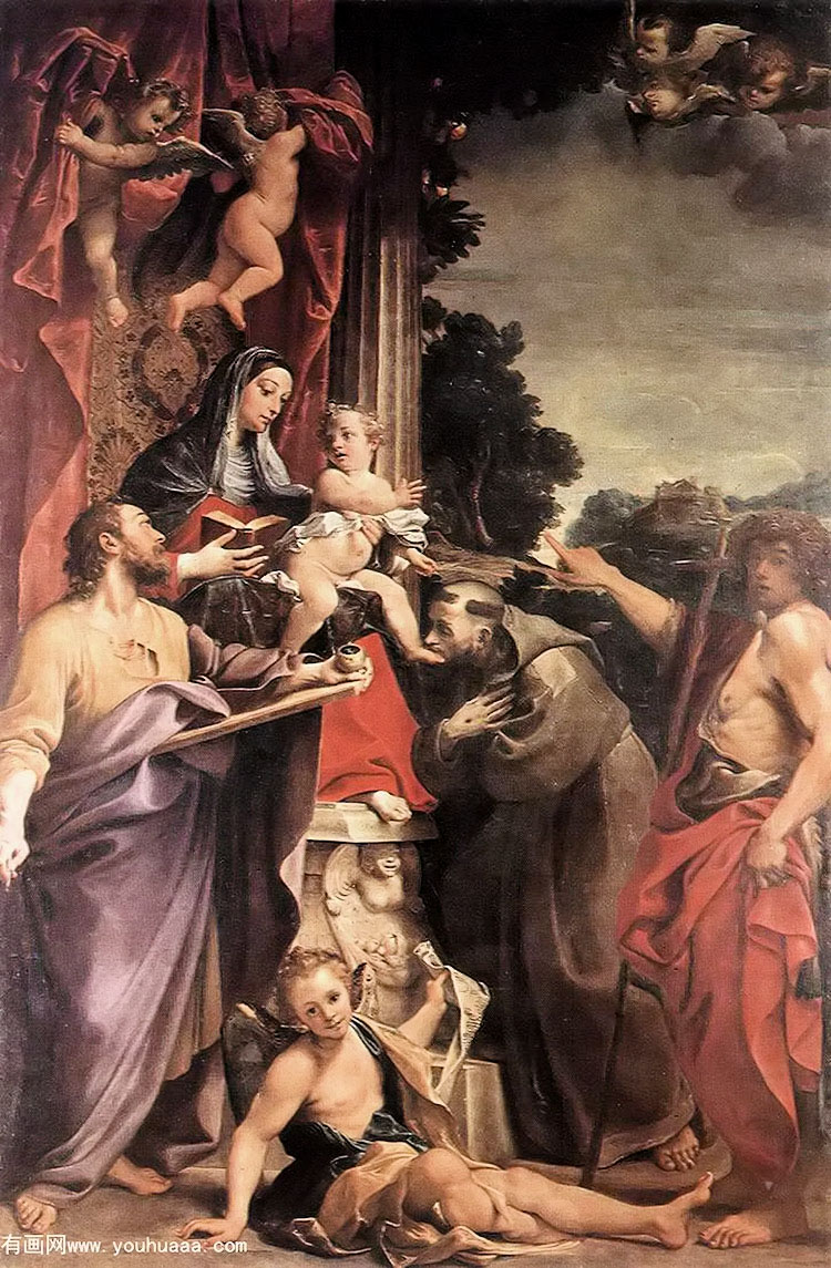 ʥϵʥĸʥ - madonna enthroned with st matthew