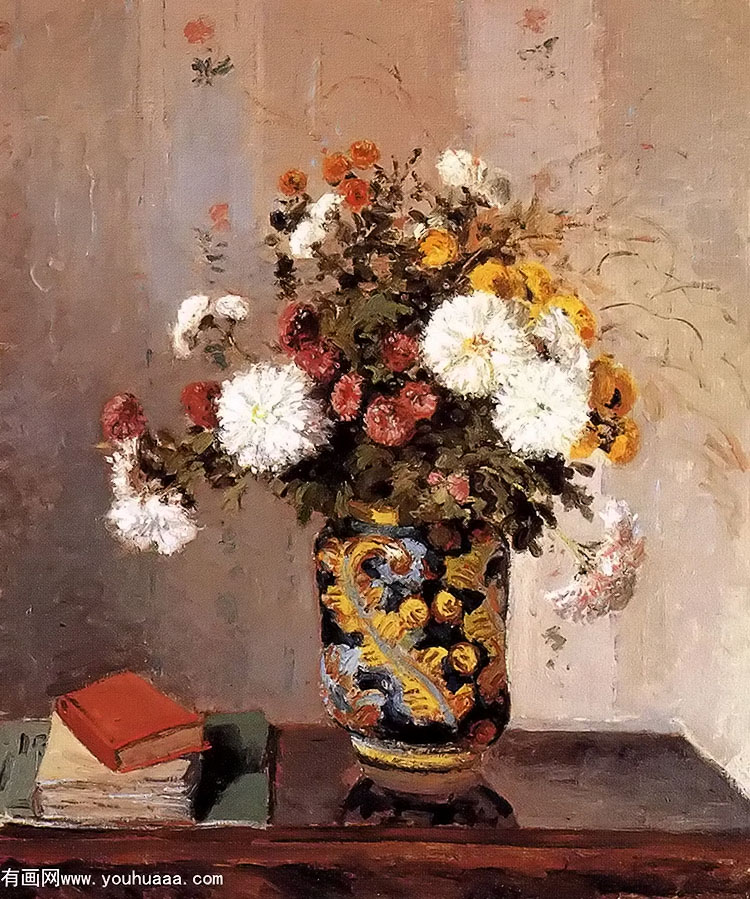 йƿľջ - chrysanthemums in a chinese vase