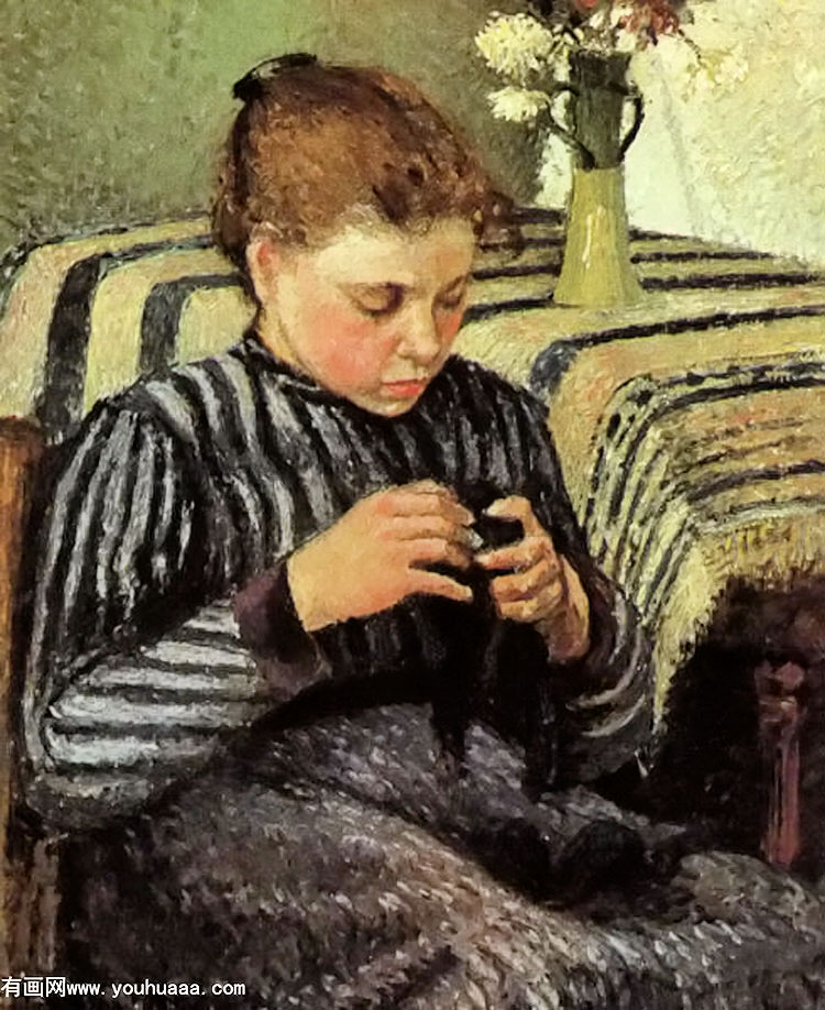 girl sewing