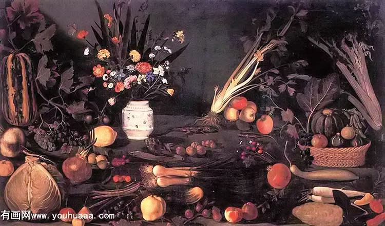 :ˮ - still life with flowers and fruit