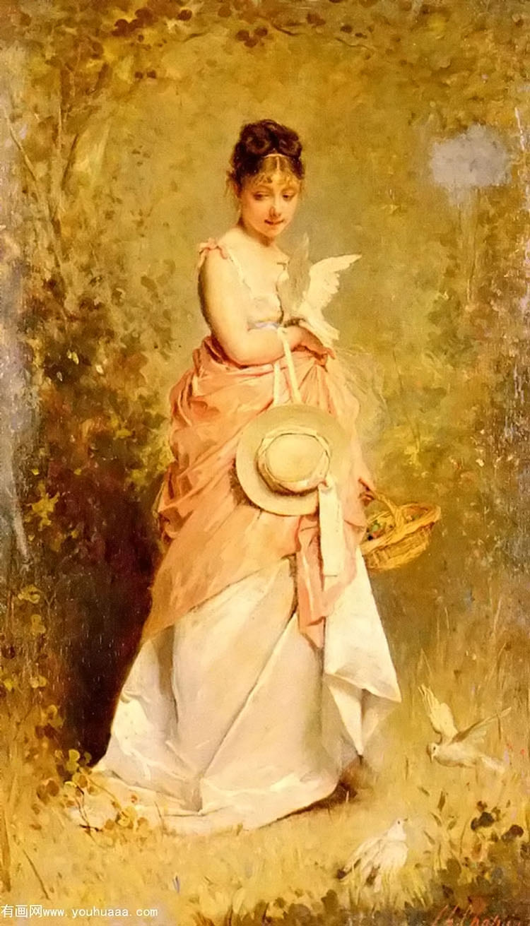 la jeune fille aux colombes