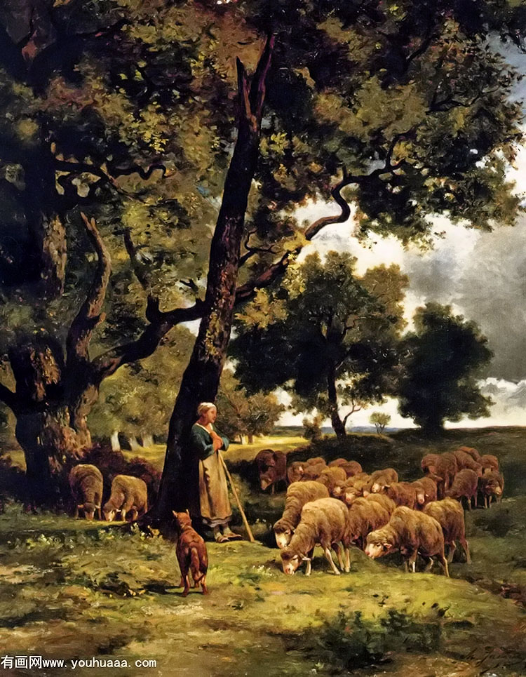 the shepherdess and her flock