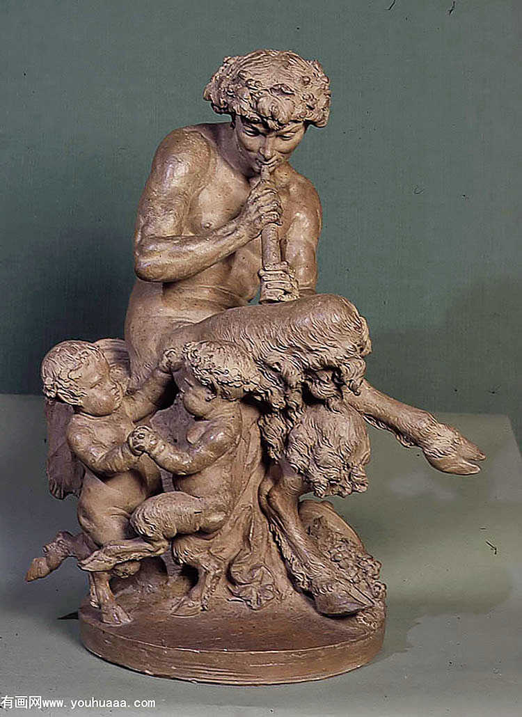 group of satyr and fauns