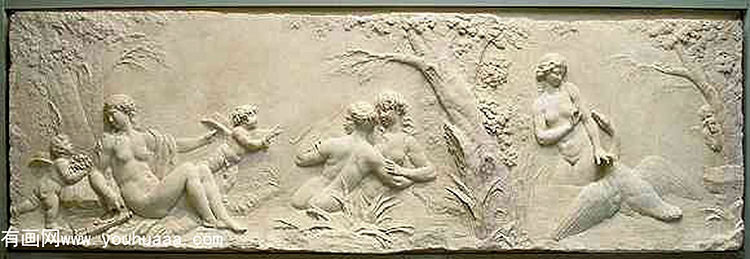 nymphs bathing with leda and the swan