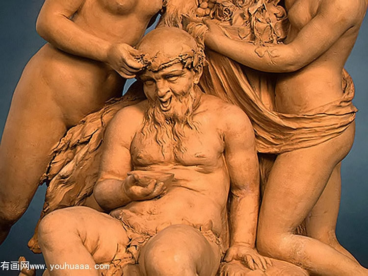 silenus crowned by nymphs [detail 3]