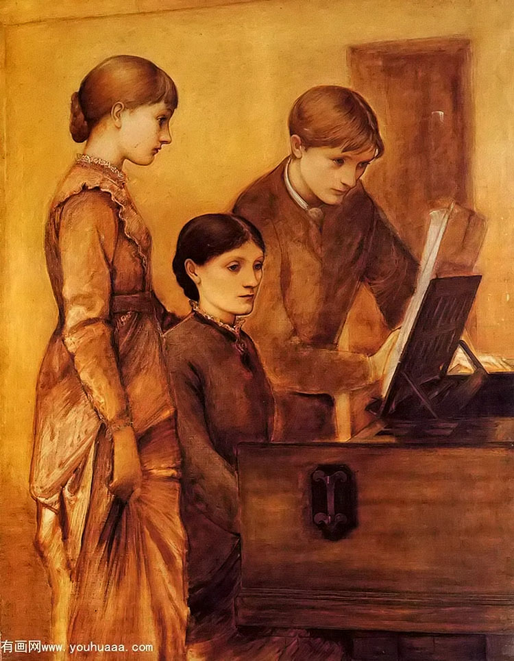 ˹ӷպŮ - portrait group of artists family lady burne jones with her son philip and daughter margaret