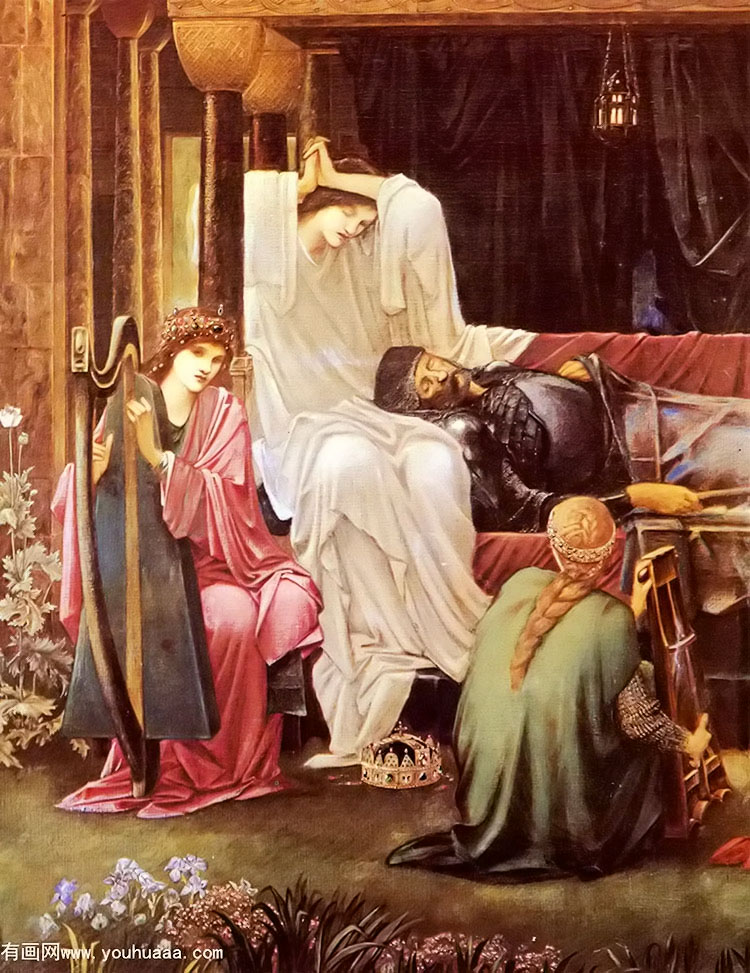 the last sleep of arthur in avalon (detail)