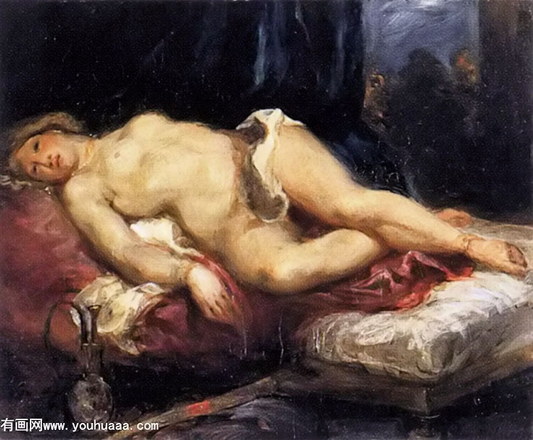 odalisque reclining on a divan