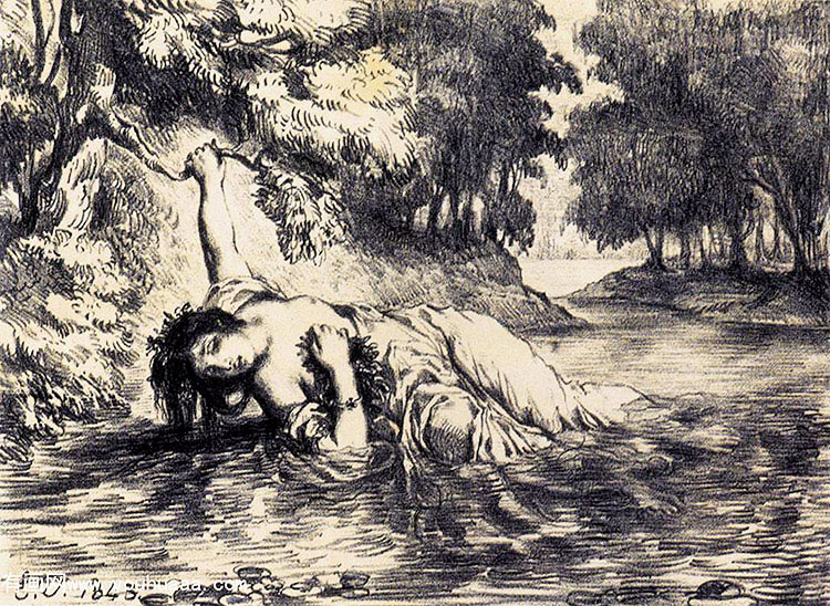 the death of ophelia