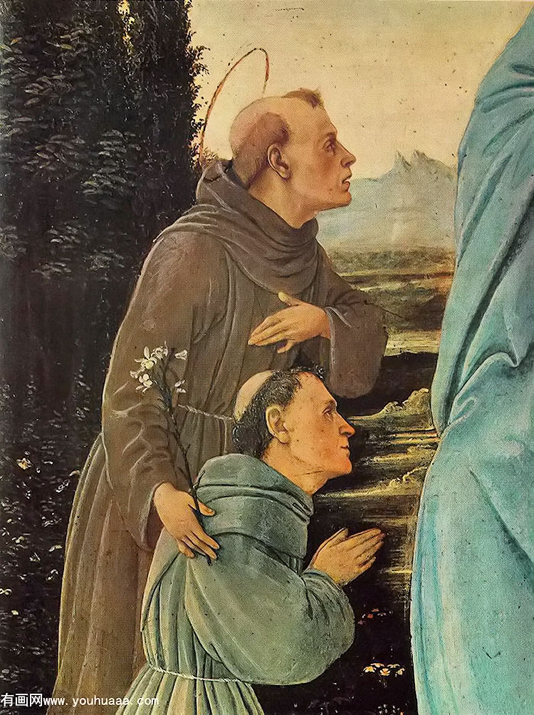 ʥĸӣʥἰһλʿ(ֲ1) - madonna with child, st anthony of padua and a friar detail 1