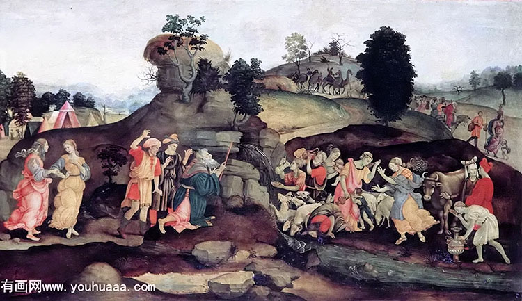 moses brings forth water out of the rock