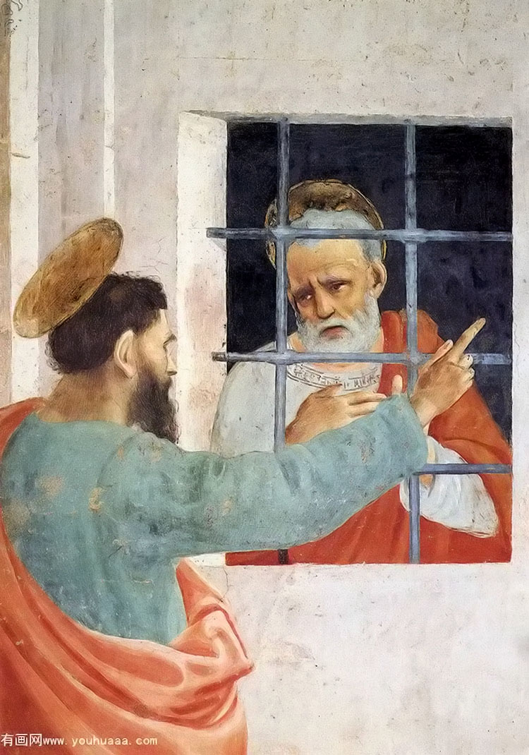 st. peter visited in jail by st. paul