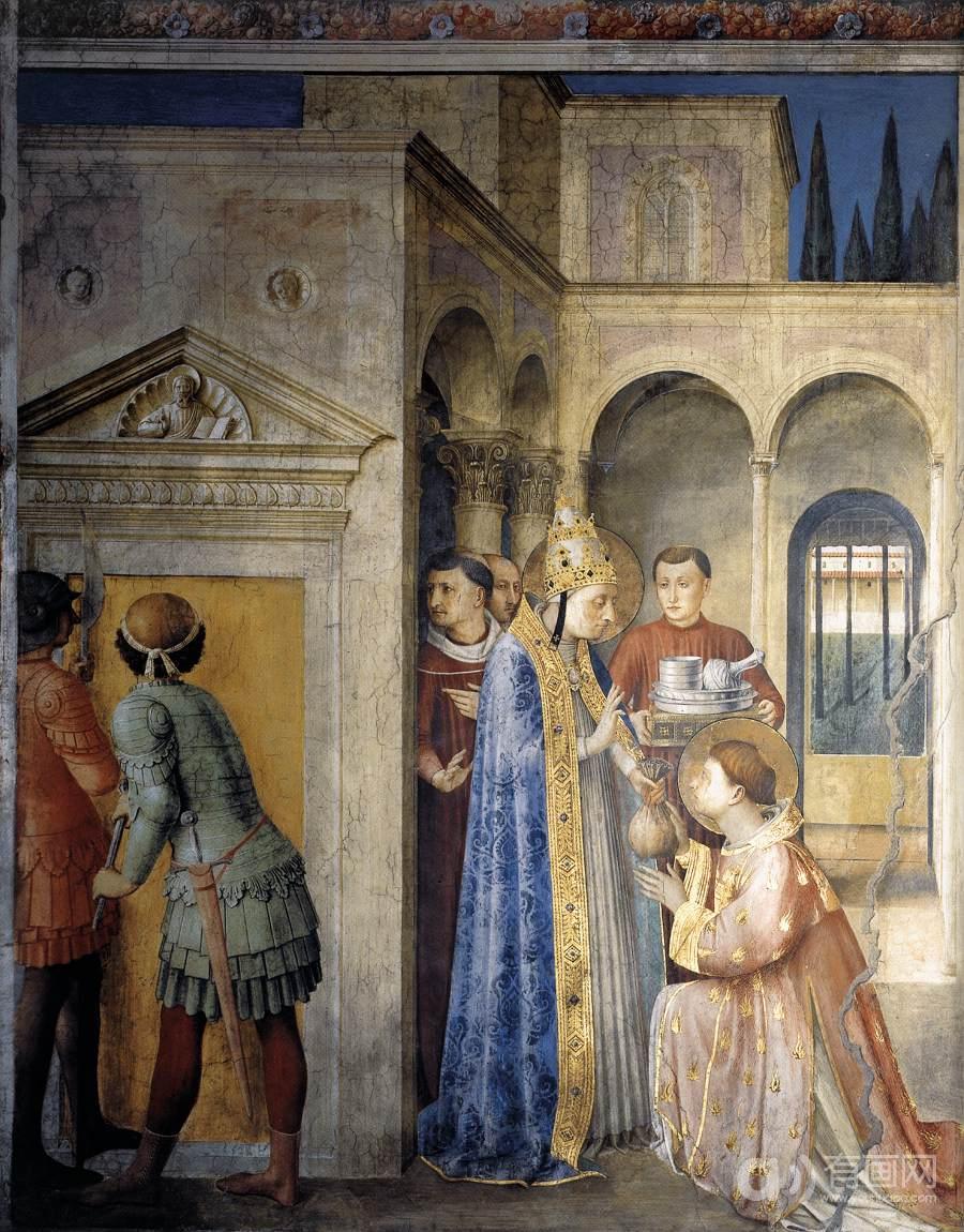 ̻˹˹ʥ׵˹Խ̻Ĳ - Saint Lawrence Receiving the Treasures of the Church from Pope Sixtus II