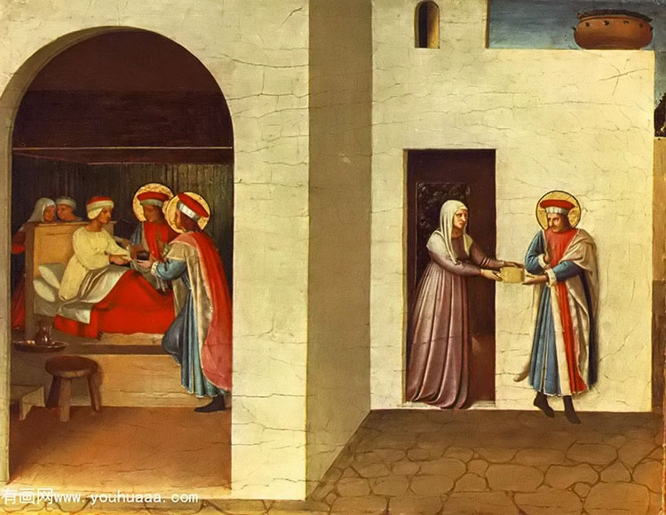 the healing of palladia by saint cosmas and saint damian